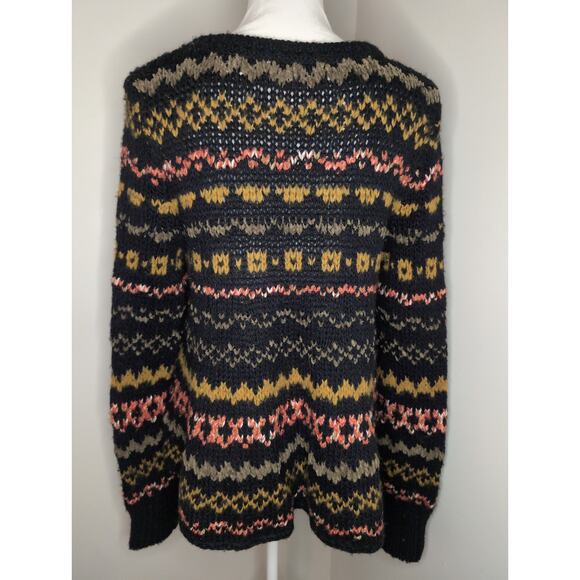 Free people geometric knit grandpacore granny sweater - Picture 3 of 6